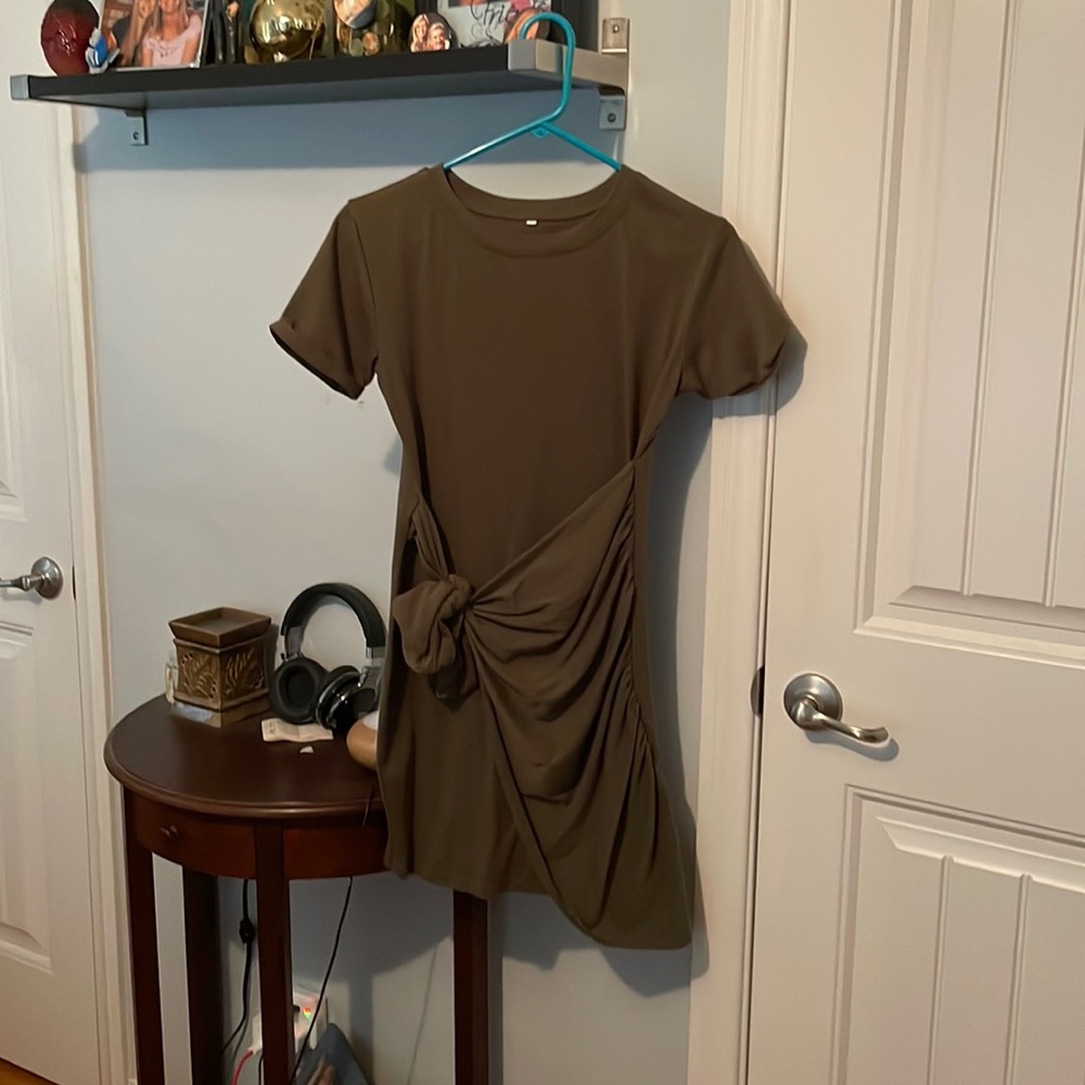 Army Green stretchy dress.